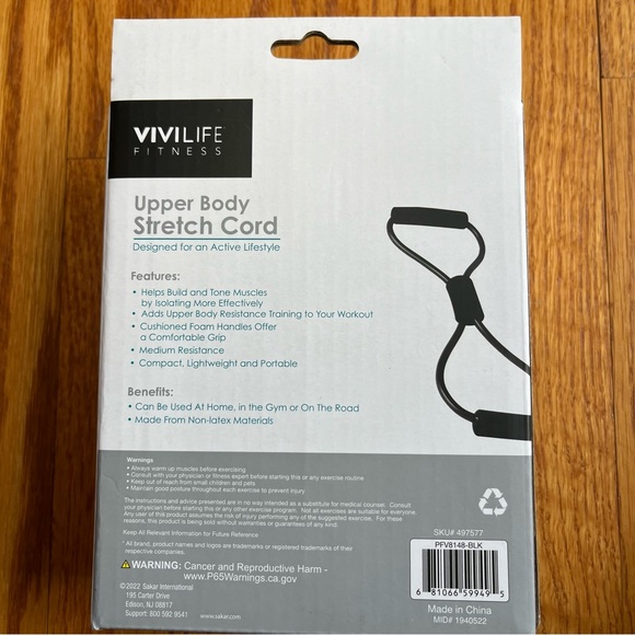 Fitness Bundle Dual Ab Wheel, Upper Body Stretch Cord, Excercise Dice - Picture 5 of 8